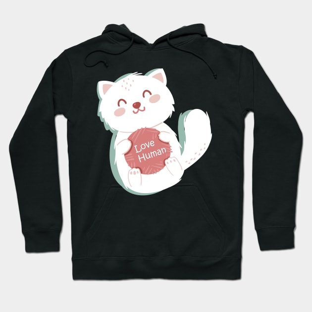 cats happy Hoodie by Cats Cute 